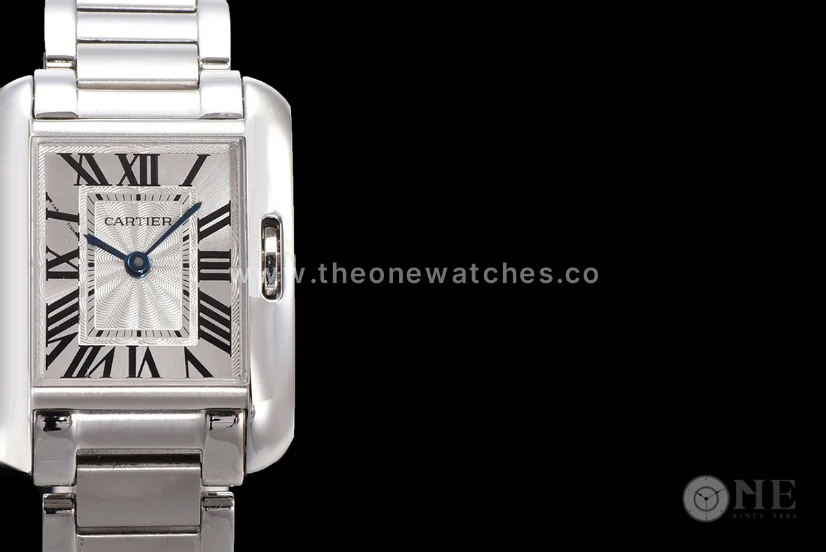 Tank Anglaise 30.2mm White Dial in Steel