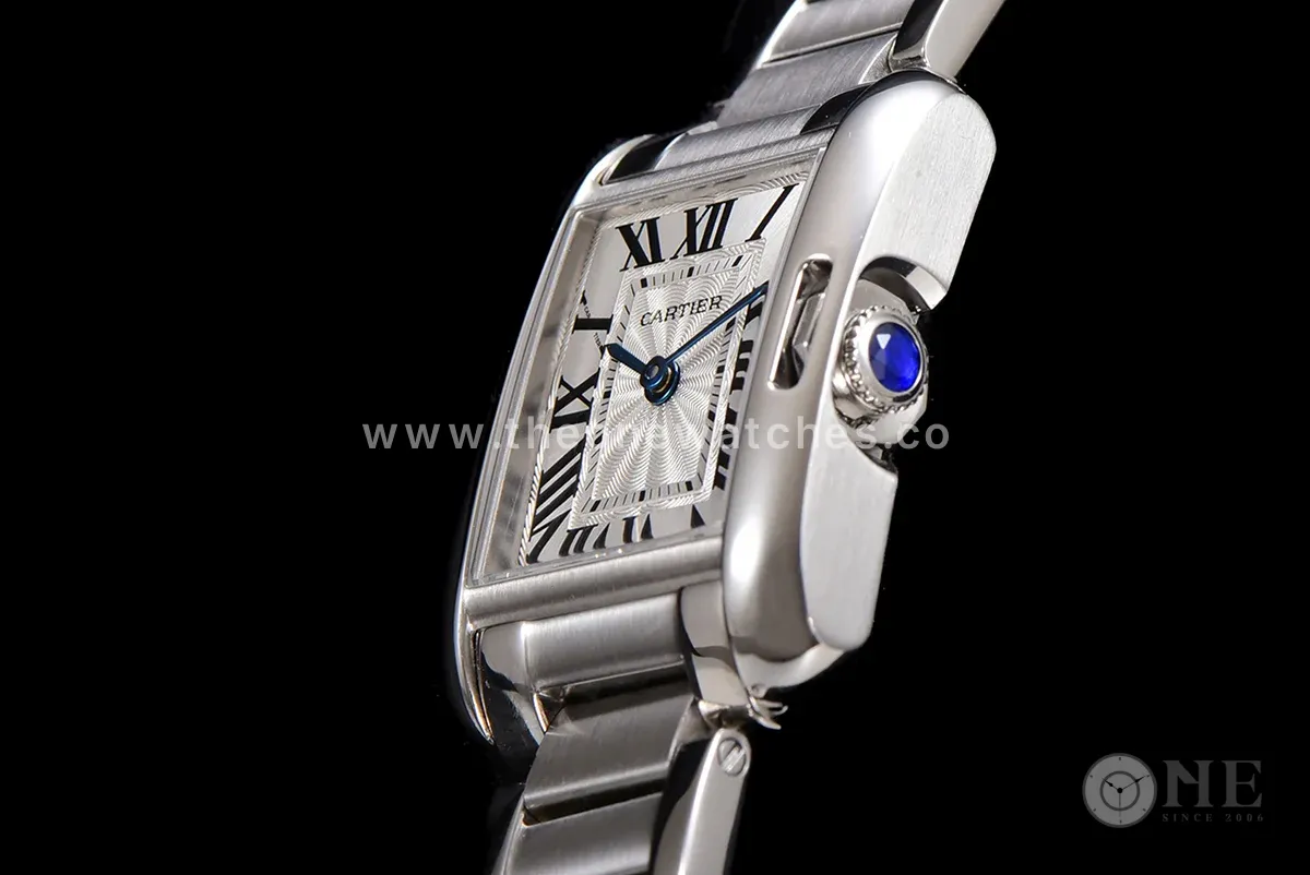 Tank Anglaise 30.2mm White Dial in Steel