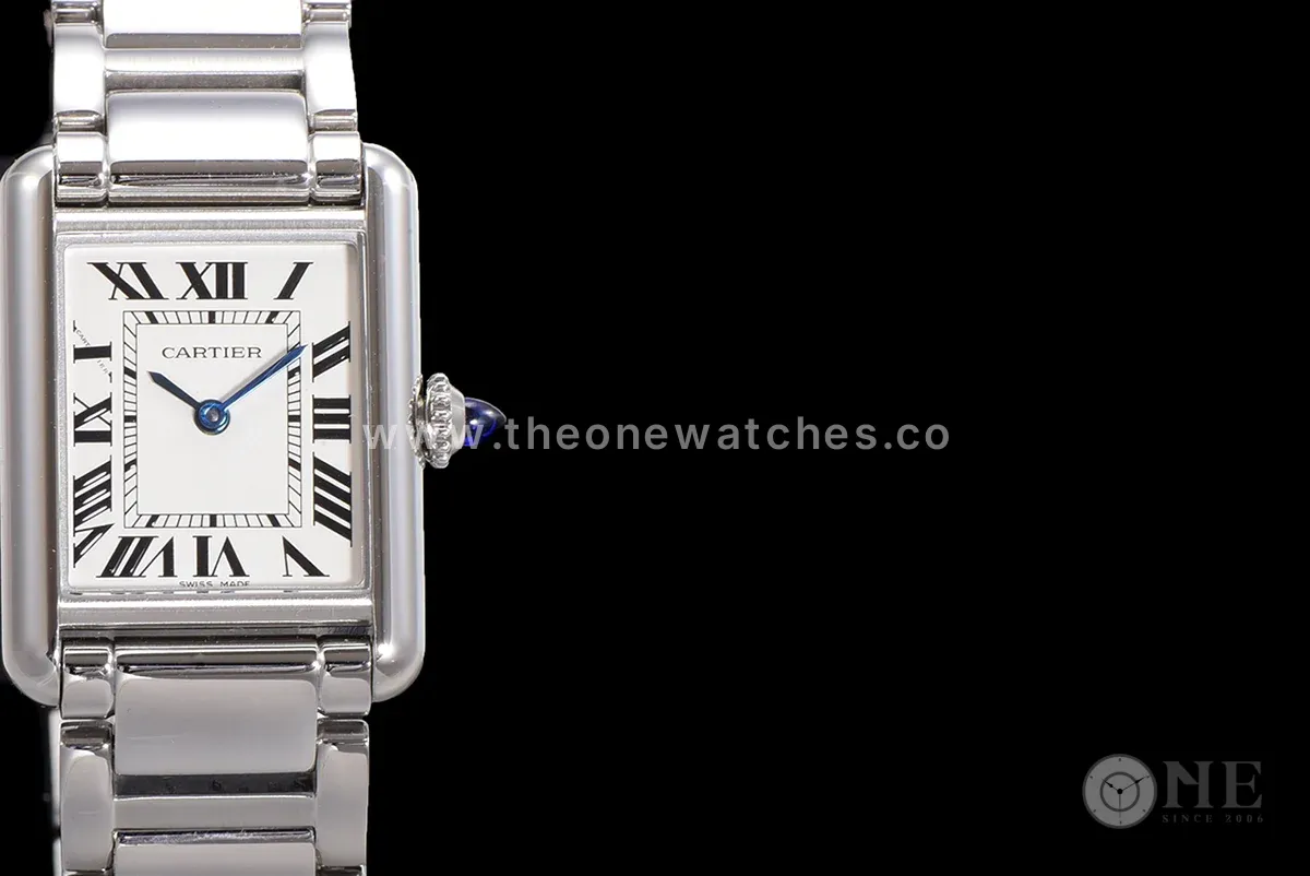 Tank Must 29.5mm White Dial in Steel