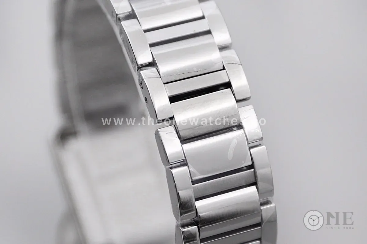 Tank Must 29.5mm White Dial with Diamond Bezel in Steel