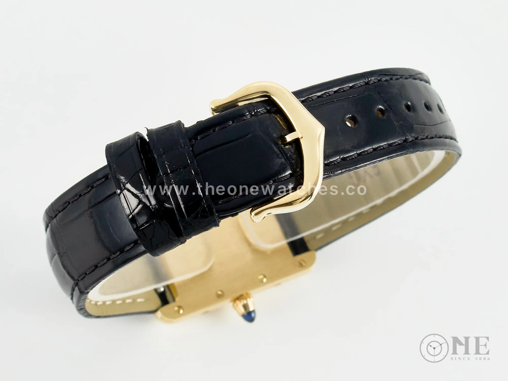 Tank Must Small YG 29mm DRF 1:1 Best Edition YG Dial on Black Leather Strap Swiss Quartz