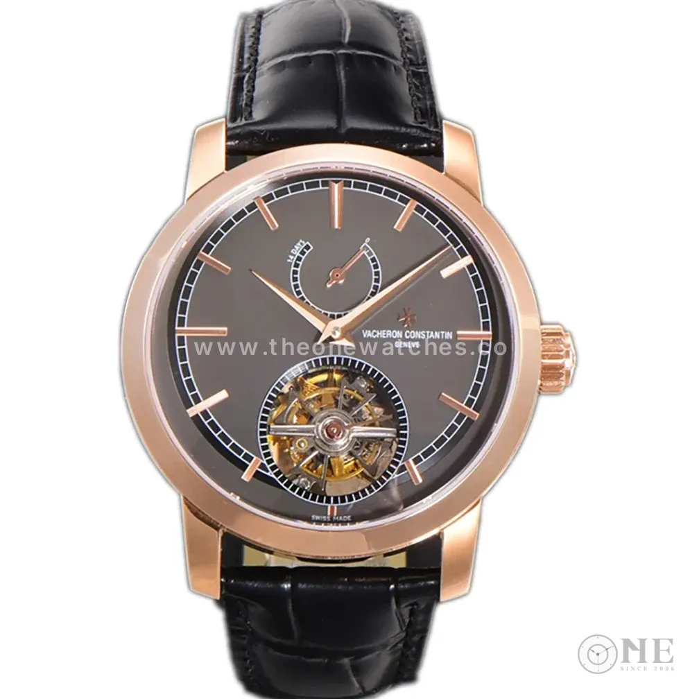 Traditionelle 14-Day Tourbillon Grey Dial in Rose Gold