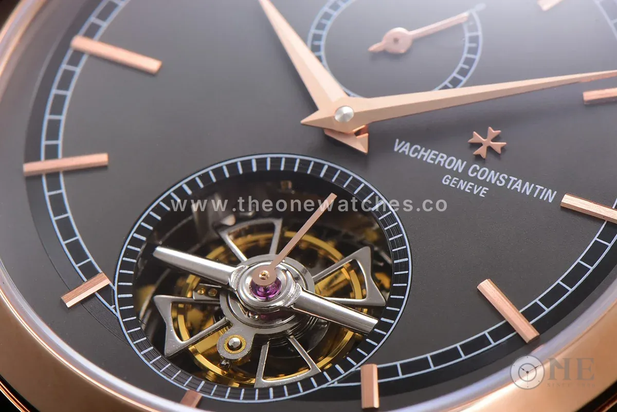 Traditionelle 14-Day Tourbillon Grey Dial in Rose Gold