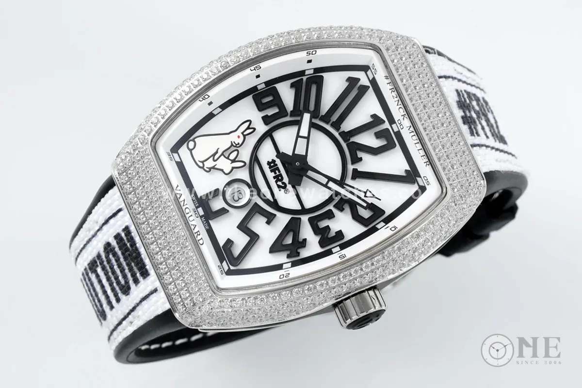 Vanguard #FR2 Rabbit with Diamond Bezel in Steel