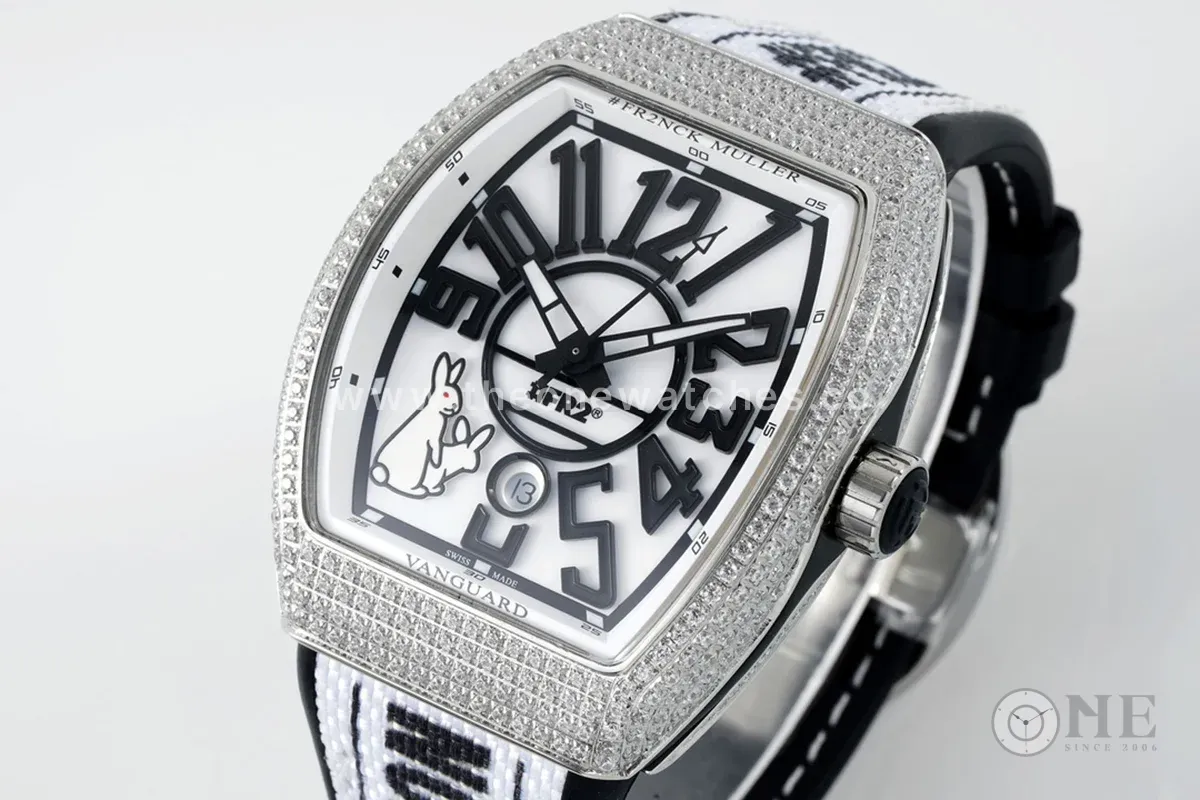 Vanguard #FR2 Rabbit with Diamond Bezel in Steel