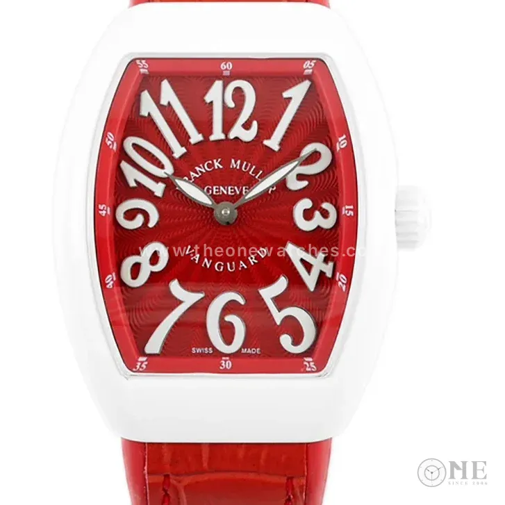 Vanguard Moonphase V32 Red Dial in Ceramic on Red Strap