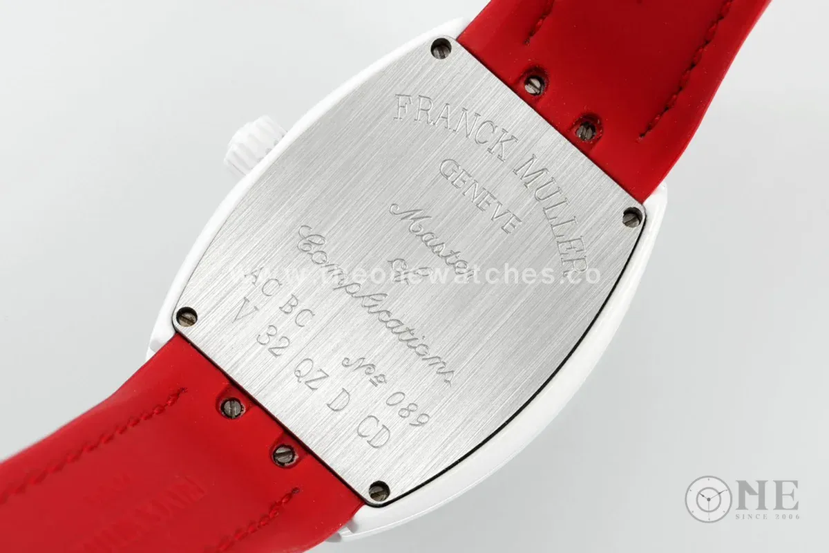 Vanguard Moonphase V32 Red Dial in Ceramic on Red Strap