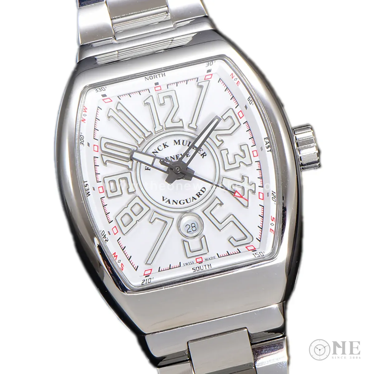 Vanguard Yachting White Dial V45 on Bracelet