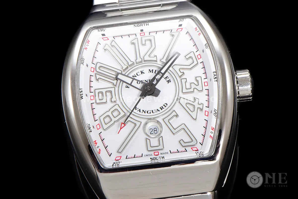 Vanguard Yachting White Dial V45 on Bracelet