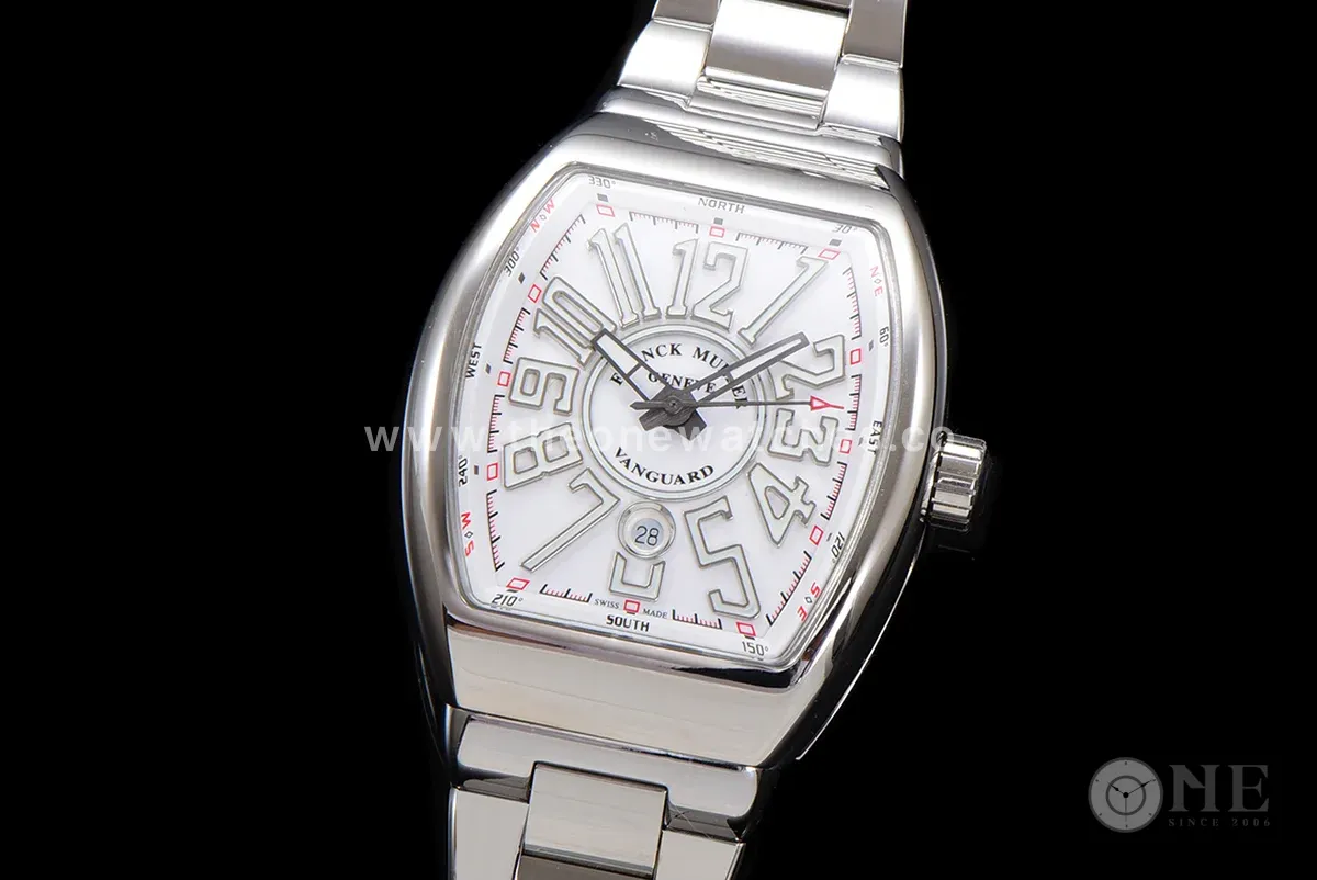Vanguard Yachting White Dial V45 on Bracelet