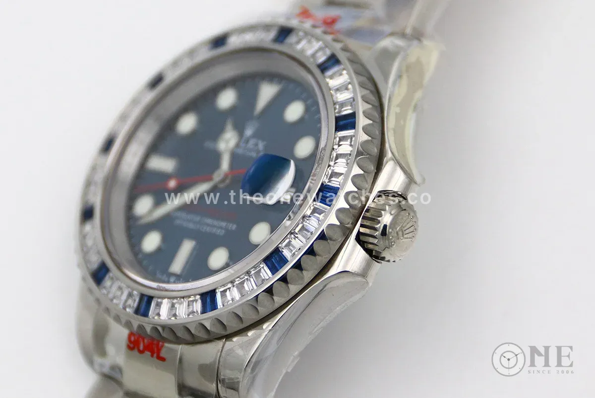Yacht-Master 116622 BLSO Blue Dial with Blue and White Diamond Bezel