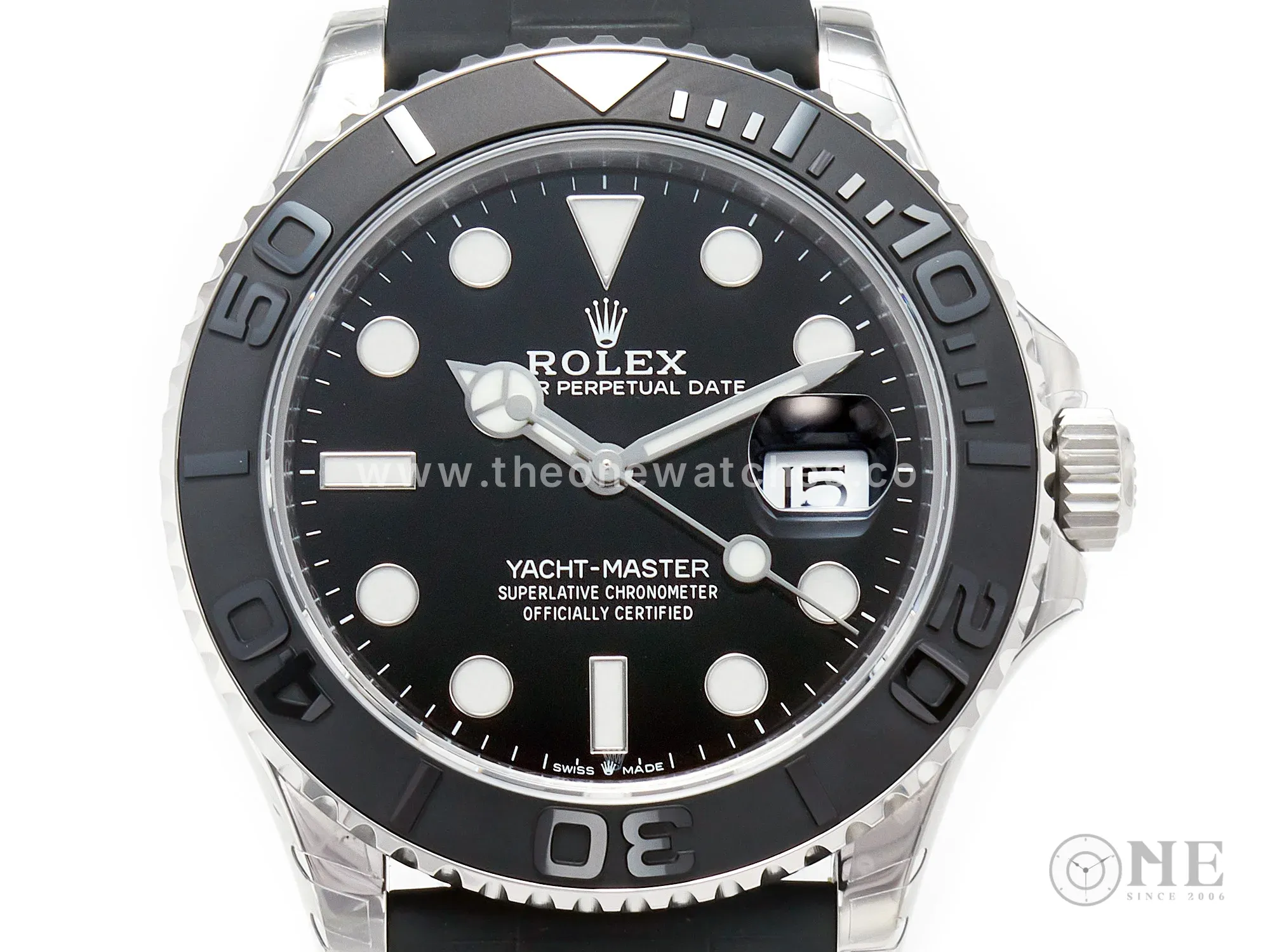 Yacht-Master 42mm 226659 VSF 1:1 Best Edition 3D Black Ceramic Bezel on Black Rubber Strap VS3235